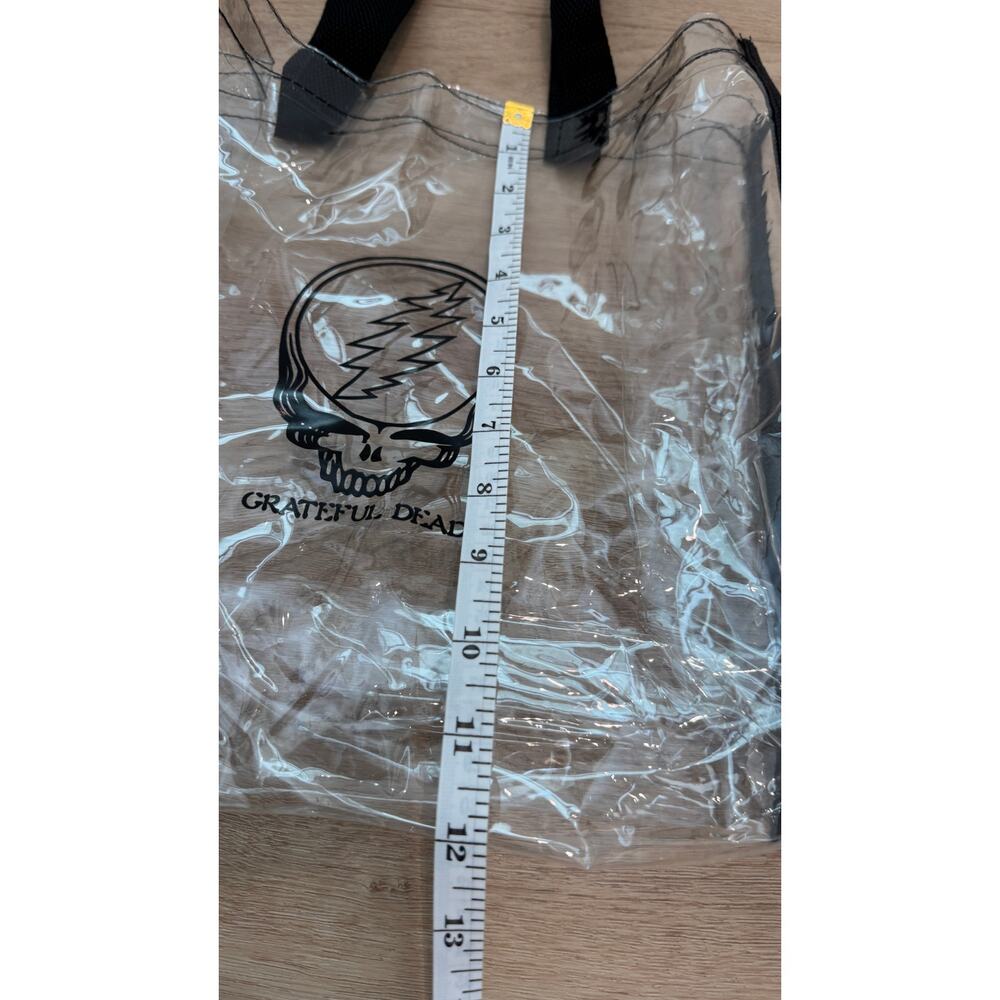 Grateful Dead Steal Your Face Clear Stadium Tote Bag Transparent Concert Bag - Picture 5 of 9
